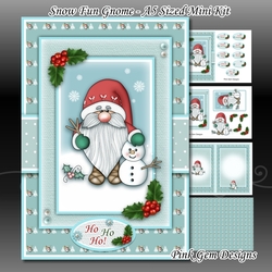 Snow Fun Gnome A5 Mini Kit