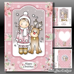 Chloe With Reindeer A5 Mini Kit