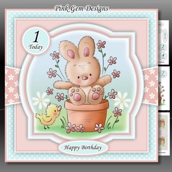 Bunny Pot Mini Kit With Ages 1 to 8 yrs