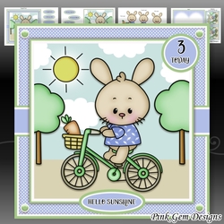 Bicycle Boy Bunny Mini Kit With Ages 1 to 6 Yrs