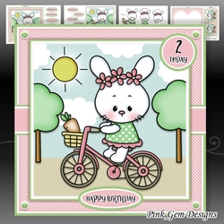 Bicycle Girl Bunny Mini Kit With Ages 1 to 6 Yrs