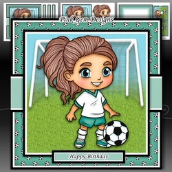 Football Girl Green Mini Kit