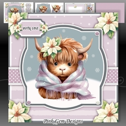 Christmas Highland Cow Mini Kit