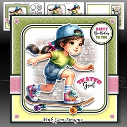 Skateboard Girl Mini Kit