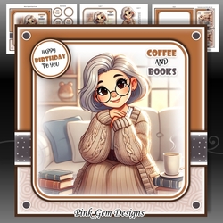 Coffee & Books 2 Mini Kit with Age Tags