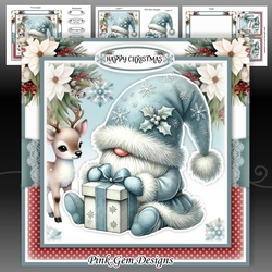 Blue Christmas Gnome 2 Mini Kit