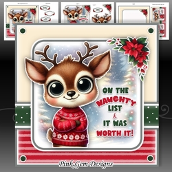 Naughty Reindeer Mini Kit