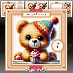 Birthday Teddy Mini Kit With ages 1 to 8 yrs