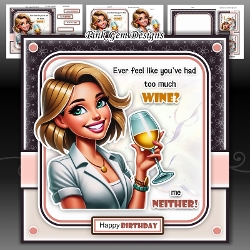 Too Much Wine Girl Mini Kit