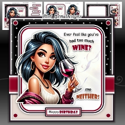 Too Much Wine Girl 2 Mini Kit