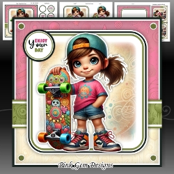 Skateboard Girl 2 Mini Kit