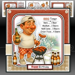 Barbecue Timer Mini Kit Birthday/Fathers Day