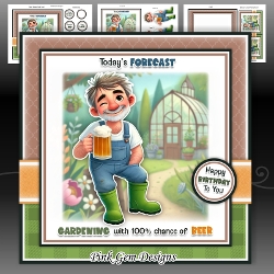 cup1375790_2053 - Gardening Forecast Mini Kit Birthday/Fathers Day