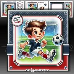 Football Boy Navy & Red Mini Kit