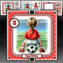 Football Girl Toddler Mini Kit With Ages 2 to 7 Yrs