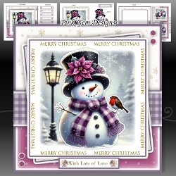 Purple Snowman Mini Kit