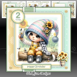 Sunflower Girl Gnome Mini Kit With Ages 1 to 6 Yrs