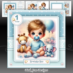 First Birthday Boy Mini Kit