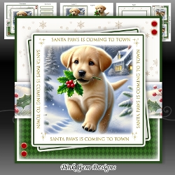 Santa Paws Holly Golden Labrador Mini Kit