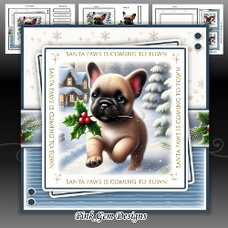 Santa Paws Holly Frenchie Mini Kit