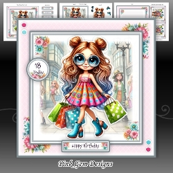Geeky Shopping Girl Mini Kit With Ages