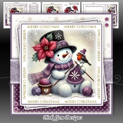 Knitting Snowman Mini Kit