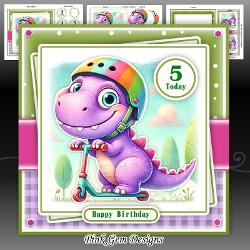 Scooter Dinosaur Mini Kit With Ages 2 to 8 Yrs