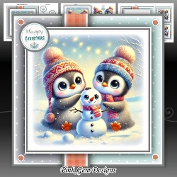 Snowman Penguins Mini Kit