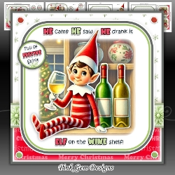 Elf On The Wine Shelf Mini Kit