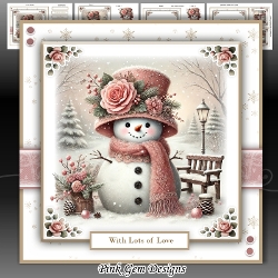 Rosey Snowman Mini Kit