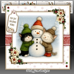 Snowman Kittens Mini Kit