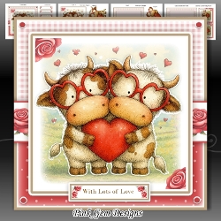Romantic Cows Anniversary/Valentines/Birthday