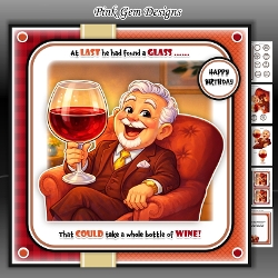 A Large Glass Male Mini Kit Birthday/Fathers Day