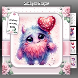 Love Monster 2 Mini Kit Anniversary/Valentines/Birthday