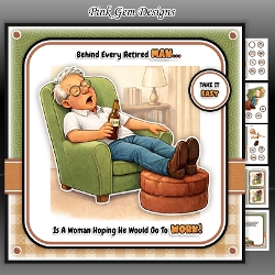 Retired Man Mini Kit Birthday/Fathers Day/Retirement
