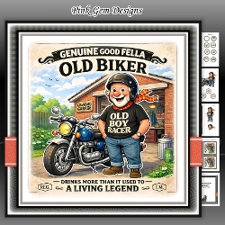 Image of cup630607_2053 - Old Biker Mini Kit Birthday/Fathers Day