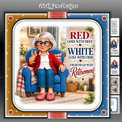 cup1462437_2053 - Retirement Wine Female Mini Kit Birthday/Retirement