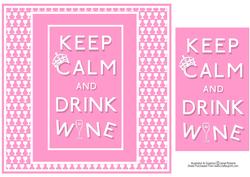 Keep Calm & Drink Wine Birthday Card