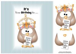 It's Your Birthday Keep Calm Owl