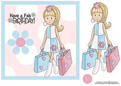 Have a Fab Birthday - Swinging 60's Style Birthday Card