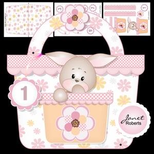 Bunny Handbag Card Pink