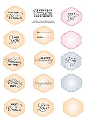 Vintage Occasion Sentiments