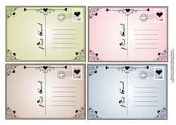 Love Heart Postcards