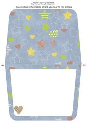 Baby Boy Handbag Card Blue Insert