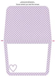Baby Girl Handbag Card Lilac Insert