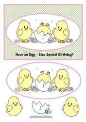 Egg-stra Special Birthday Card Topper