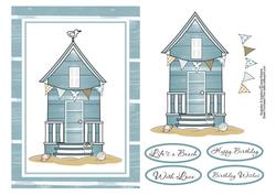 Life's a Beach Birthday Card Topper