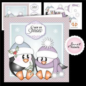 Penguin Kisses Christmas Topper
