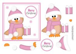 Merry Christmas Owl Topper