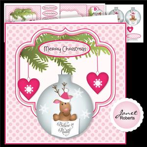 Believe in Rudolf Bauble Topper Mini Kit
